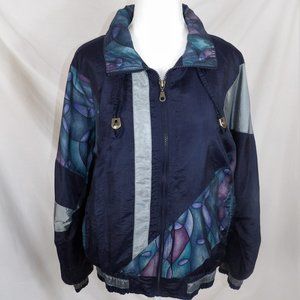 80's Vintage Nylon Color block Jacket!